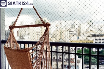 Siatki Barlinek - Zabezpieczająca siatka ze sznurka na balkon dla terenów Barlinka